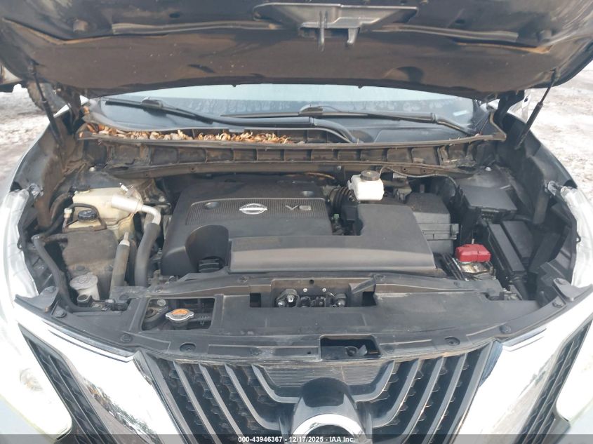 2015 Nissan Murano Sl VIN: 5N1AZ2MH4FN217466 Lot: 43946367