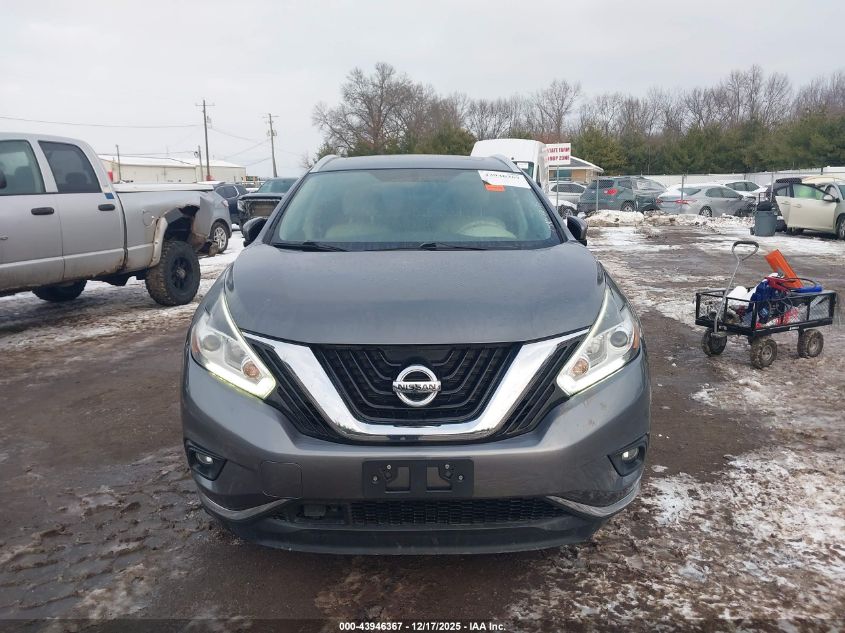 2015 Nissan Murano Sl VIN: 5N1AZ2MH4FN217466 Lot: 43946367
