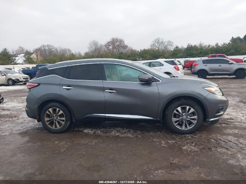2015 Nissan Murano Sl VIN: 5N1AZ2MH4FN217466 Lot: 43946367