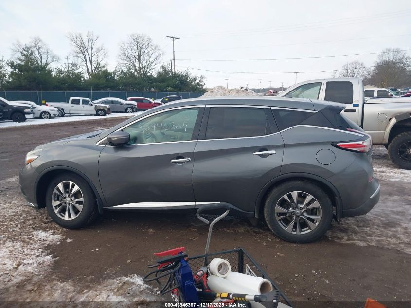 2015 Nissan Murano Sl VIN: 5N1AZ2MH4FN217466 Lot: 43946367