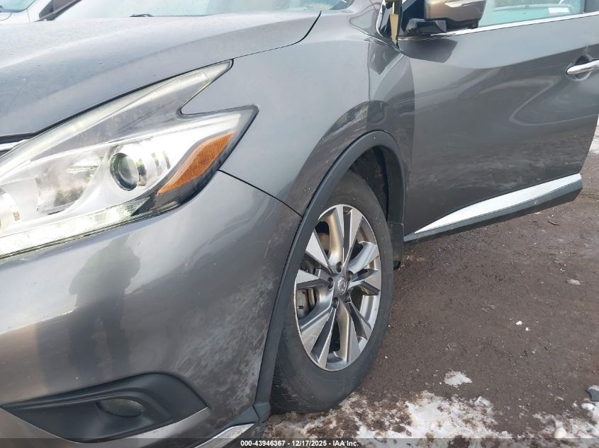 2015 Nissan Murano Sl VIN: 5N1AZ2MH4FN217466 Lot: 43946367