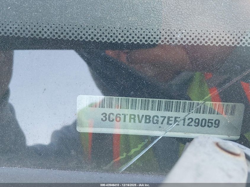 2014 Ram Promaster 1500 VIN: 3C6TRVBG7EE129059 Lot: 43946410