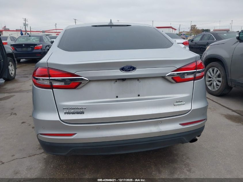 2019 Ford Fusion Se VIN: 3FA6P0HD8KR255596 Lot: 43946421