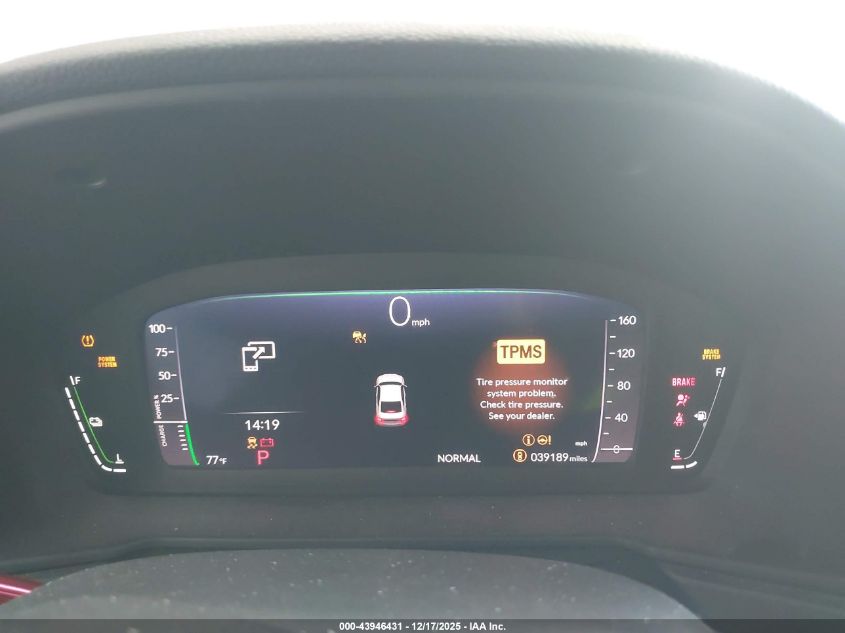 2023 Honda Accord Hybrid Ex-L VIN: 1HGCY2F68PA057033 Lot: 43946431