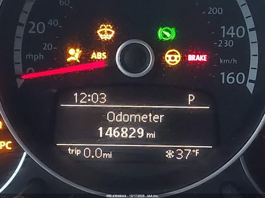 2013 Volkswagen Beetle Turbo VIN: 3VWV67AT1DM602489 Lot: 43946444