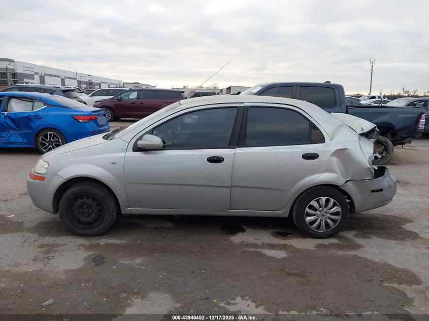 2005 Chevrolet Aveo Ls VIN: KL1TD52625B420250 Lot: 43946452