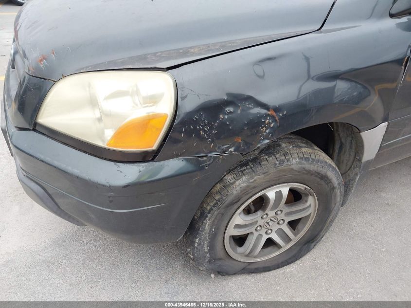 2004 Honda Pilot Ex-L VIN: 2HKYF18614H609302 Lot: 43946466