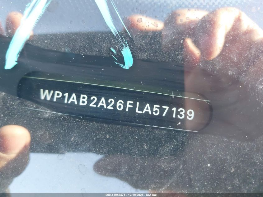 2015 Porsche Cayenne S VIN: WP1AB2A26FLA57139 Lot: 43946471