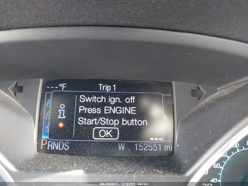 2013 Ford Escape Titanium VIN: 1FMCU0J97DUB40278 Lot: 43946473