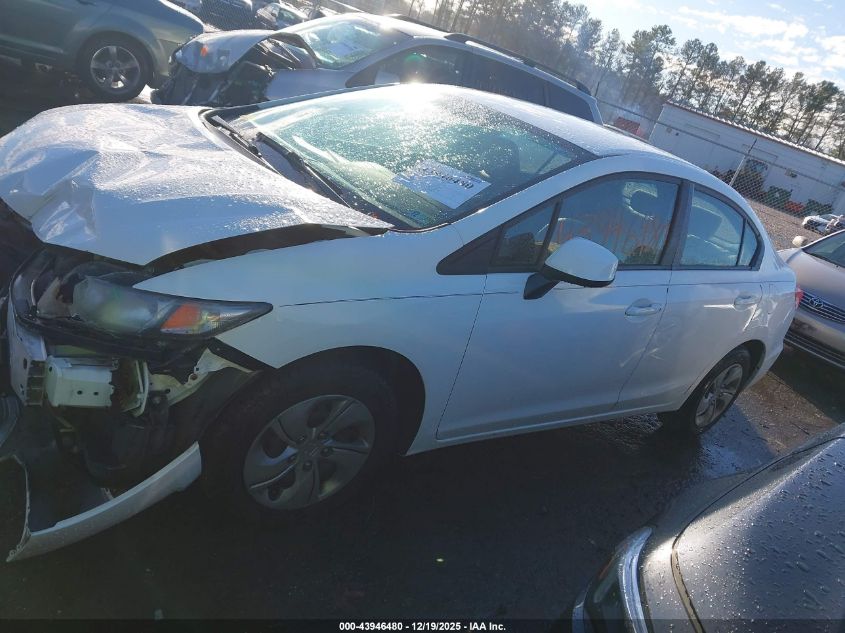 2013 Honda Civic Lx VIN: 2HGFB2F54DH563221 Lot: 43946480