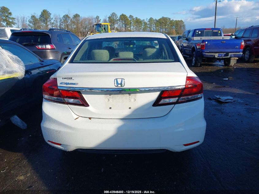 2013 Honda Civic Lx VIN: 2HGFB2F54DH563221 Lot: 43946480
