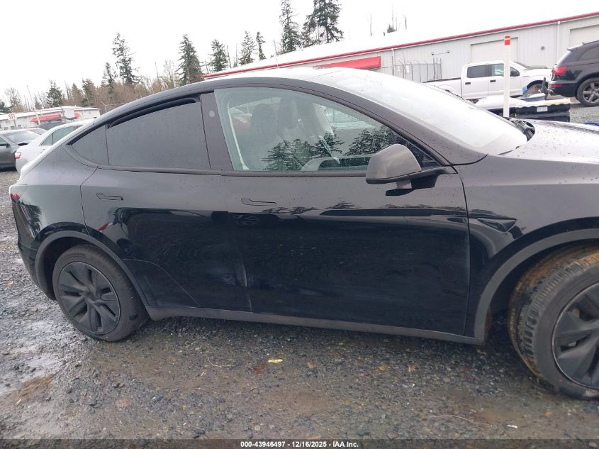 2025 Tesla Model Y Long Range Dual Motor All-Wheel Drive VIN: 7SAYGAEE3SF240806 Lot: 43946497