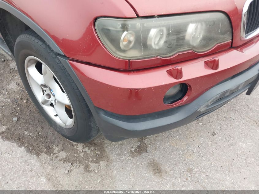 2003 BMW X5 3.0I VIN: 5UXFA535X3LV98515 Lot: 43946507