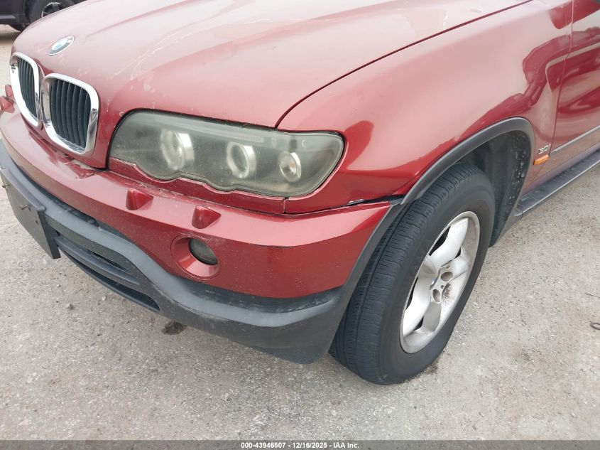 2003 BMW X5 3.0I VIN: 5UXFA535X3LV98515 Lot: 43946507