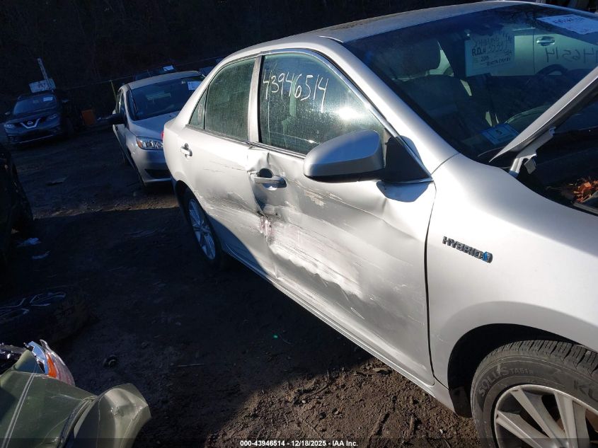 2013 Toyota Camry Hybrid Xle VIN: 4T1BD1FK6DU070950 Lot: 43946514