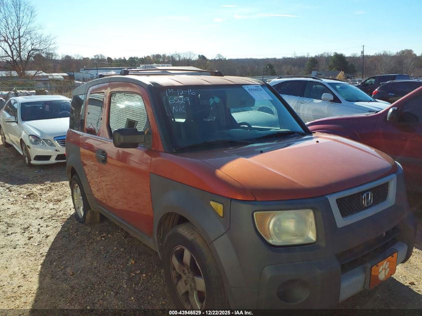 2003 Honda Element Ex VIN: 5J6YH285X3L051168 Lot: 43946529
