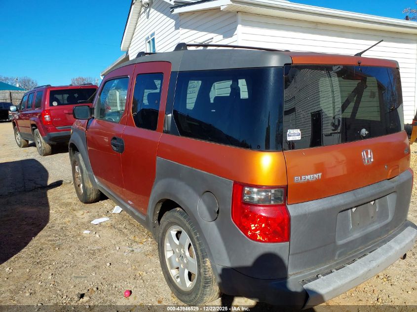 2003 Honda Element Ex VIN: 5J6YH285X3L051168 Lot: 43946529
