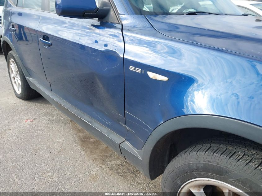 2004 BMW X3 2.5I VIN: WBXPA734X4WC44797 Lot: 43946531