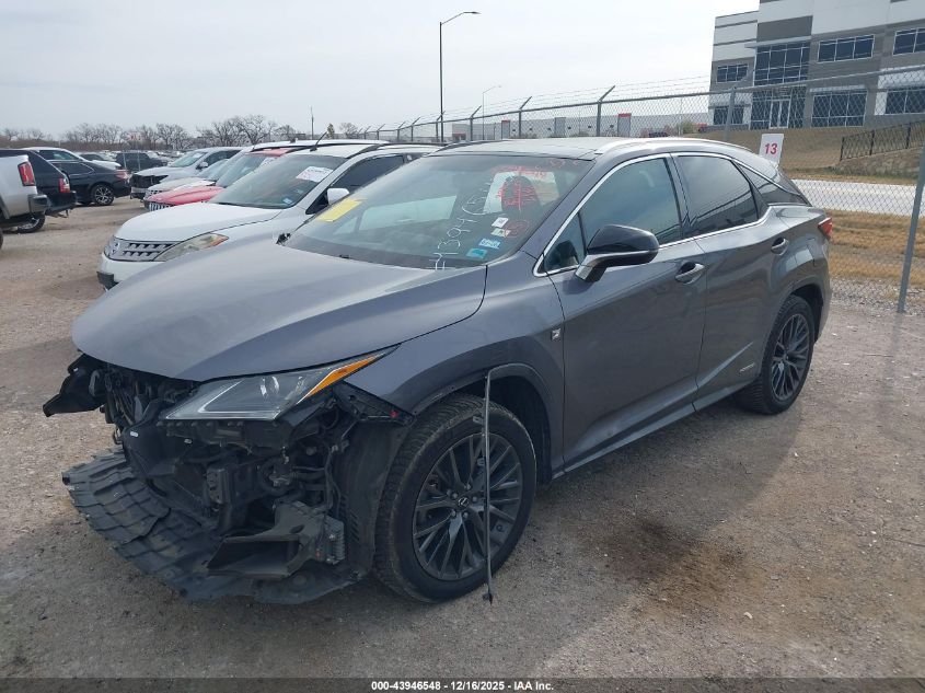 2016 Lexus Rx 450H F Sport VIN: 2T2BGMCA8GC001389 Lot: 43946548