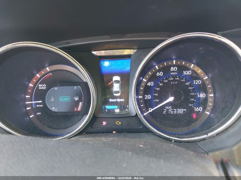 2012 Hyundai Sonata Hybrid VIN: KMHEC4A49CA031196 Lot: 43946594