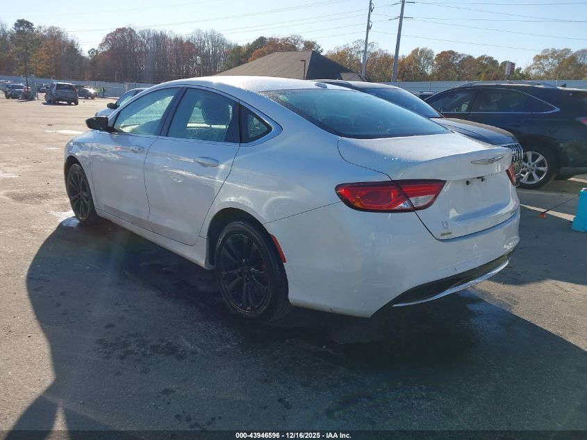 2015 Chrysler 200 Limited VIN: 1C3CCCAB3FN744603 Lot: 43946596