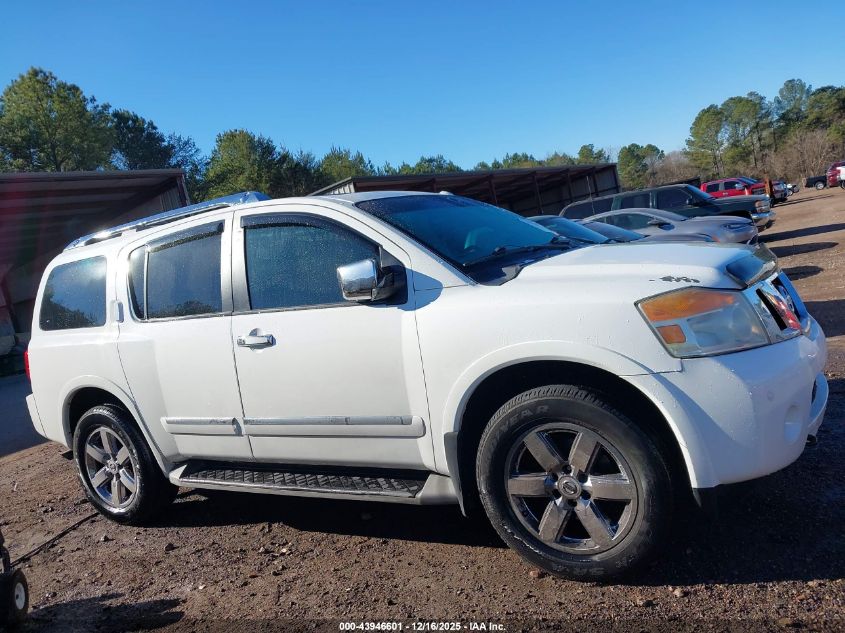 2012 Nissan Armada Platinum VIN: 5N1BA0NEXCN604281 Lot: 43946601