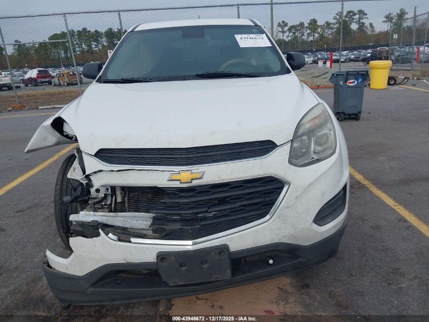 2016 Chevrolet Equinox Ls VIN: 2GNALBEK1G6220239 Lot: 43946672