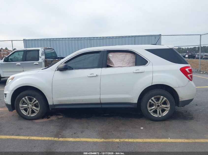 2016 Chevrolet Equinox Ls VIN: 2GNALBEK1G6220239 Lot: 43946672