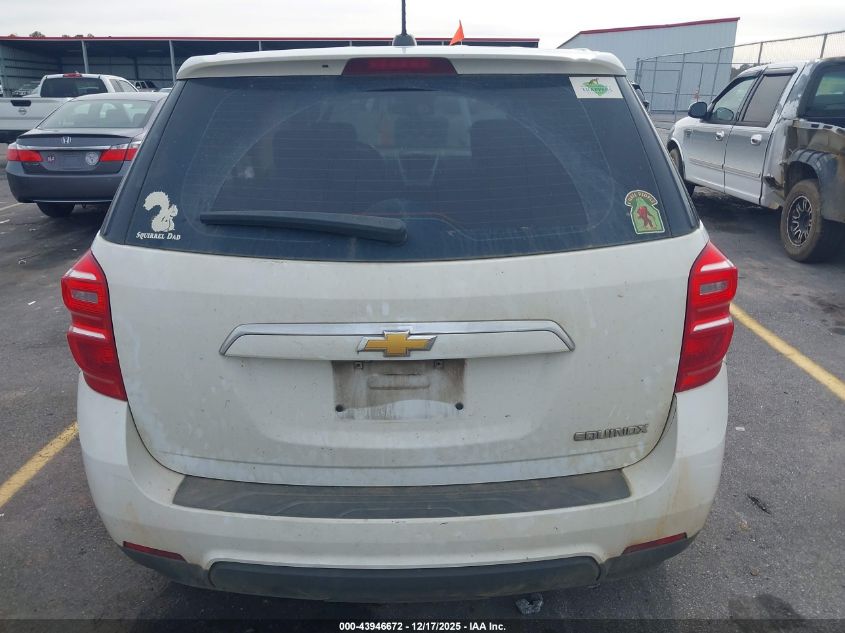 2016 Chevrolet Equinox Ls VIN: 2GNALBEK1G6220239 Lot: 43946672