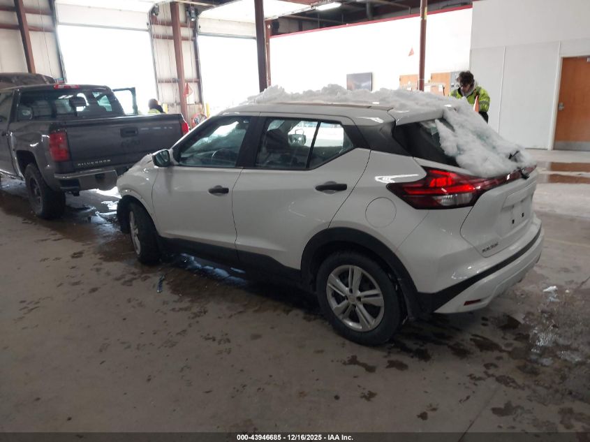 2022 Nissan Kicks S Xtronic Cvt VIN: 3N1CP5BV2NL499654 Lot: 43946685