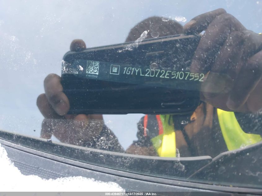 2014 Chevrolet Corvette Stingray Z51 VIN: 1G1YL2D72E5107552 Lot: 43946717