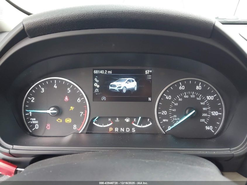 2019 Ford Ecosport Se VIN: MAJ3S2GE9KC269626 Lot: 43946728