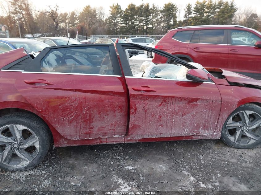 2023 Hyundai Elantra Hybrid Limited VIN: KMHLN4AJ1PU057271 Lot: 43946770