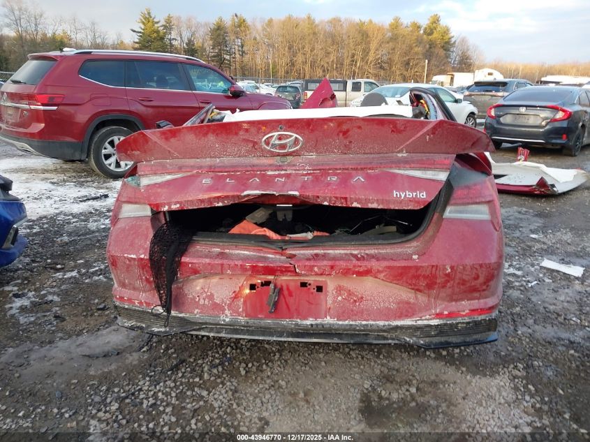 2023 Hyundai Elantra Hybrid Limited VIN: KMHLN4AJ1PU057271 Lot: 43946770