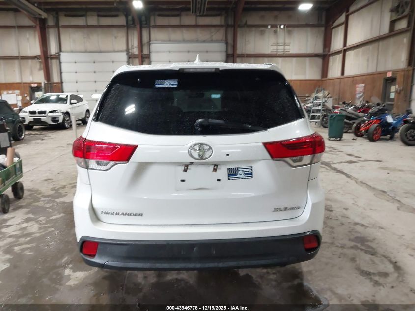 2019 Toyota Highlander Xle VIN: 5TDJZRFHXKS583351 Lot: 43946778