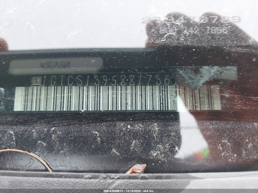 2008 GMC Canyon Sle1 VIN: 1GTCS139588173615 Lot: 43946813