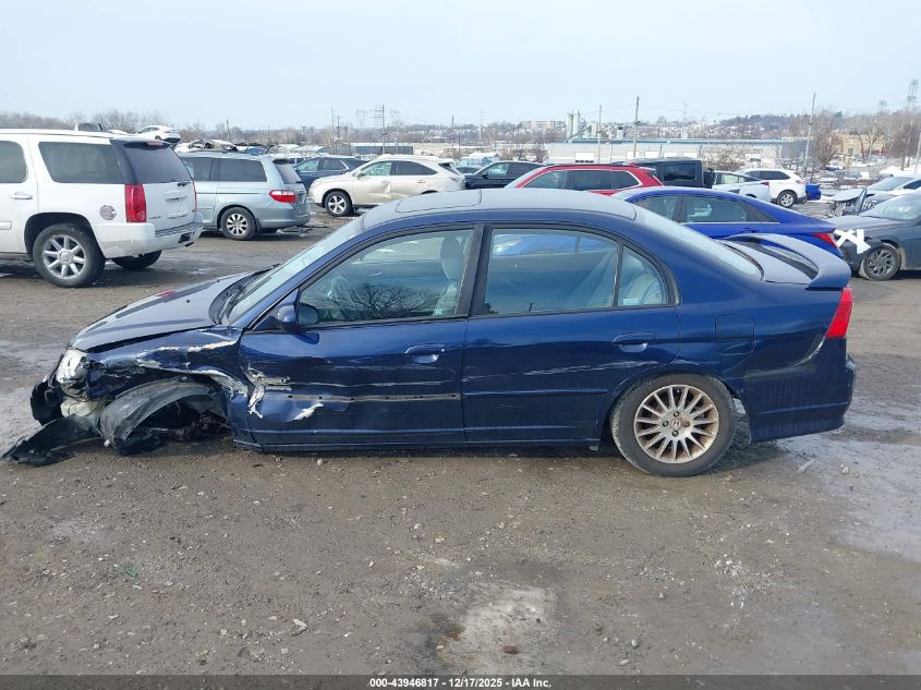 2005 Honda Civic Ex VIN: 2HGES26775H593909 Lot: 43946817