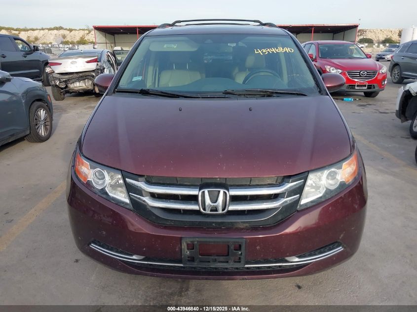 2016 Honda Odyssey Ex-L VIN: 5FNRL5H65GB083845 Lot: 43946840