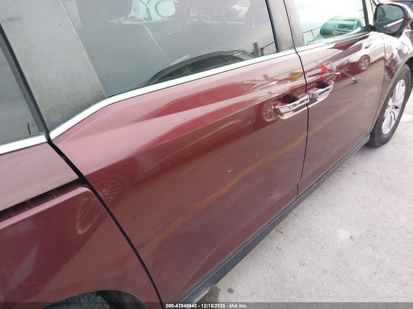 2016 Honda Odyssey Ex-L VIN: 5FNRL5H65GB083845 Lot: 43946840