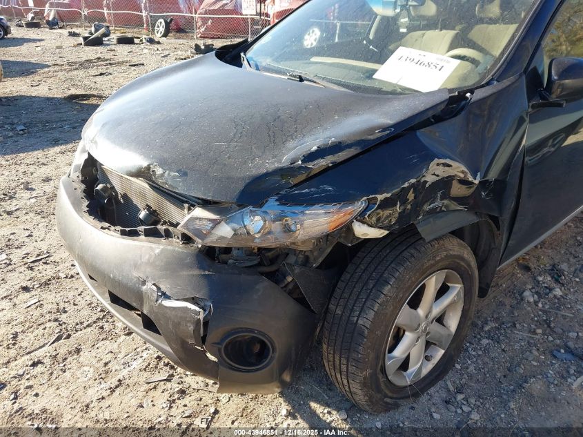 2009 Nissan Murano S VIN: JN8AZ18UX9W019158 Lot: 43946851