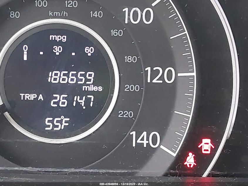 2012 Honda Cr-V Ex VIN: 2HKRM4H58CH623666 Lot: 43946894