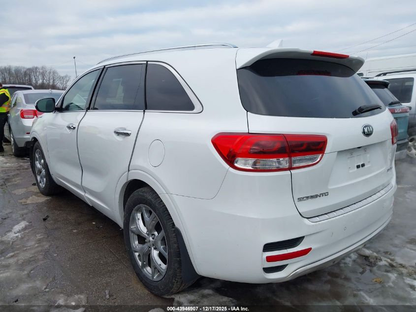 2016 Kia Sorento 3.3L Sxl VIN: 5XYPKDA53GG087343 Lot: 43946907