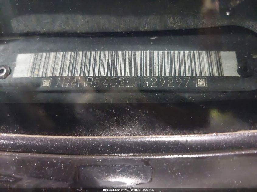 1990 Buick Lesabre Limited VIN: 1G4HR54C2LH529297 Lot: 43946912