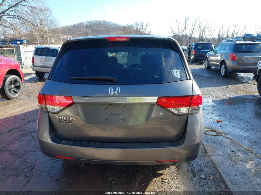 2015 Honda Odyssey Ex VIN: 5FNRL5H42FB002586 Lot: 43946920