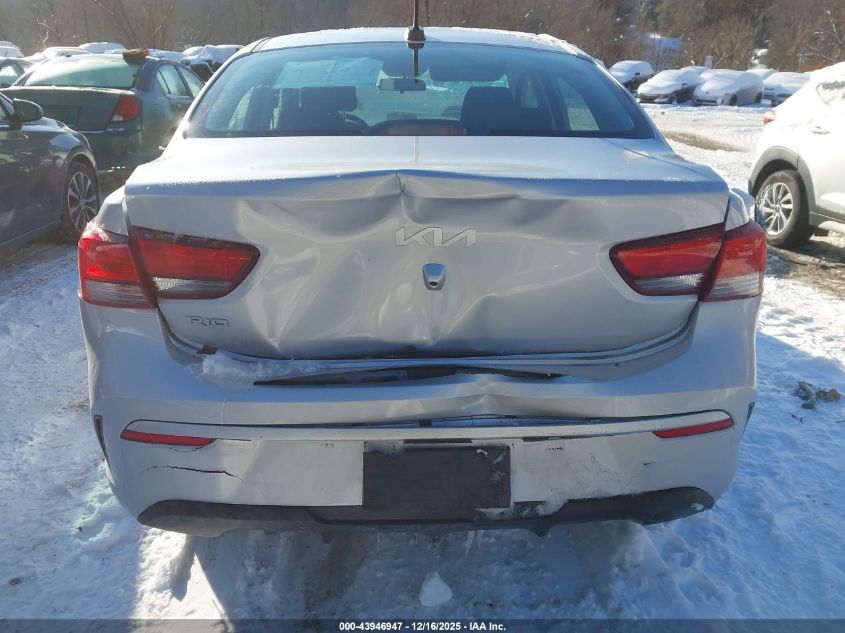 2023 Kia Rio S VIN: 3KPA24AD0PE603393 Lot: 43946947