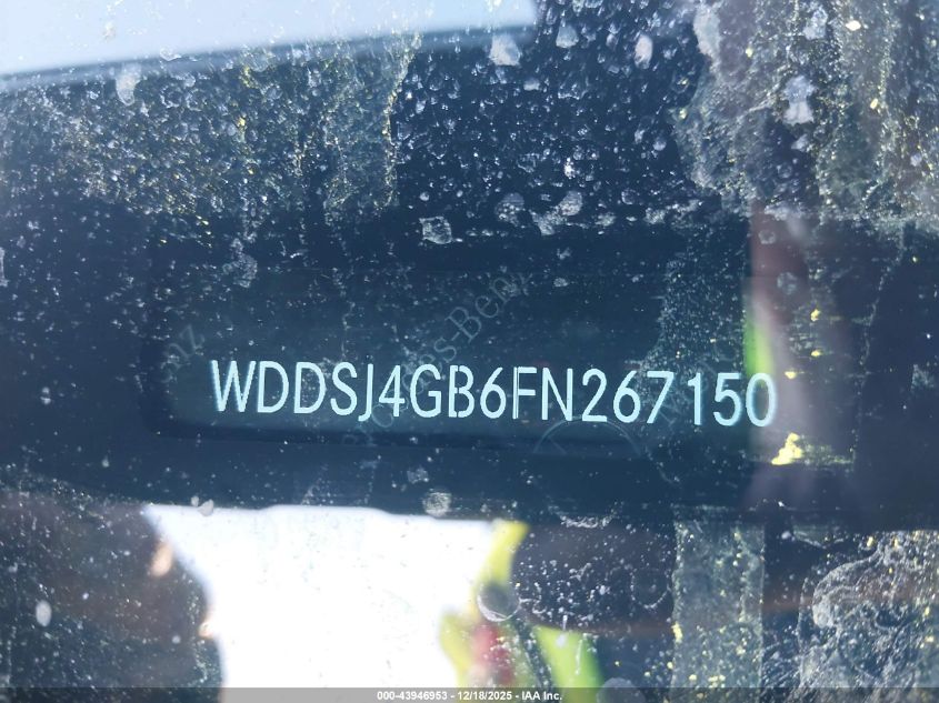 2015 Mercedes-Benz Cla 250 4Matic VIN: WDDSJ4GB6FN267150 Lot: 43946953