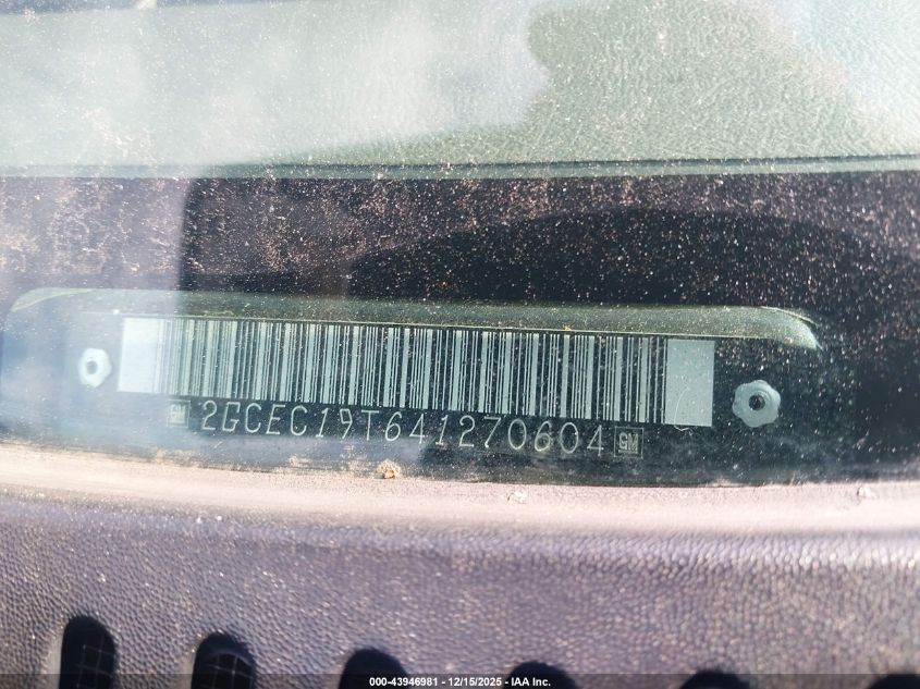 2004 Chevrolet Silverado 1500 Ls VIN: 2GCEC19T641270604 Lot: 43946981
