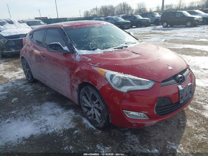 2017 Hyundai Veloster VIN: KMHTC6AD2HU307453 Lot: 43946982
