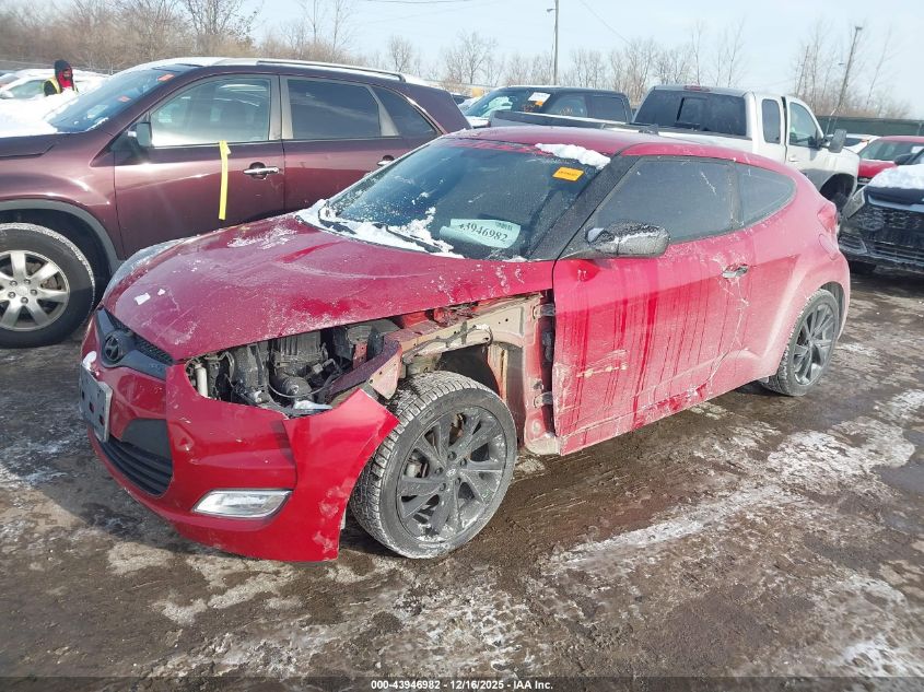 2017 Hyundai Veloster VIN: KMHTC6AD2HU307453 Lot: 43946982