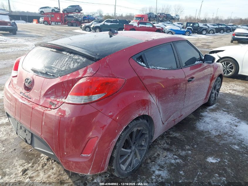 2017 Hyundai Veloster VIN: KMHTC6AD2HU307453 Lot: 43946982